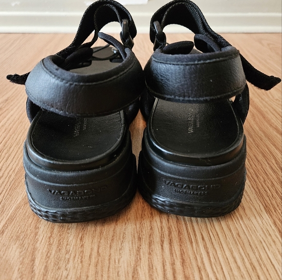 Vagabond Lori Women's Leather Strappy Black Open Toe Sporty Sandals Size 11. - Picture 11 of 16